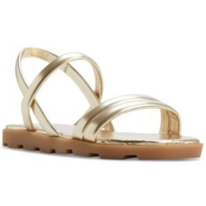 ALDO Women's Narine Strappy Flat Sandals Gold Size 9
